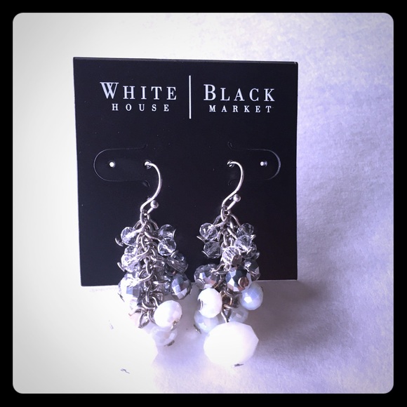 White House Black Market Linear Bauble Earrings - Picture 1 of 4